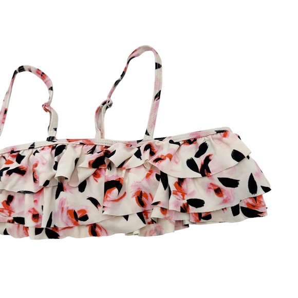 Kate Spade | Bay of Roses Ruffle Two Piece Children’s Swim Suit Size 14 Youth - Picture 4 of 15